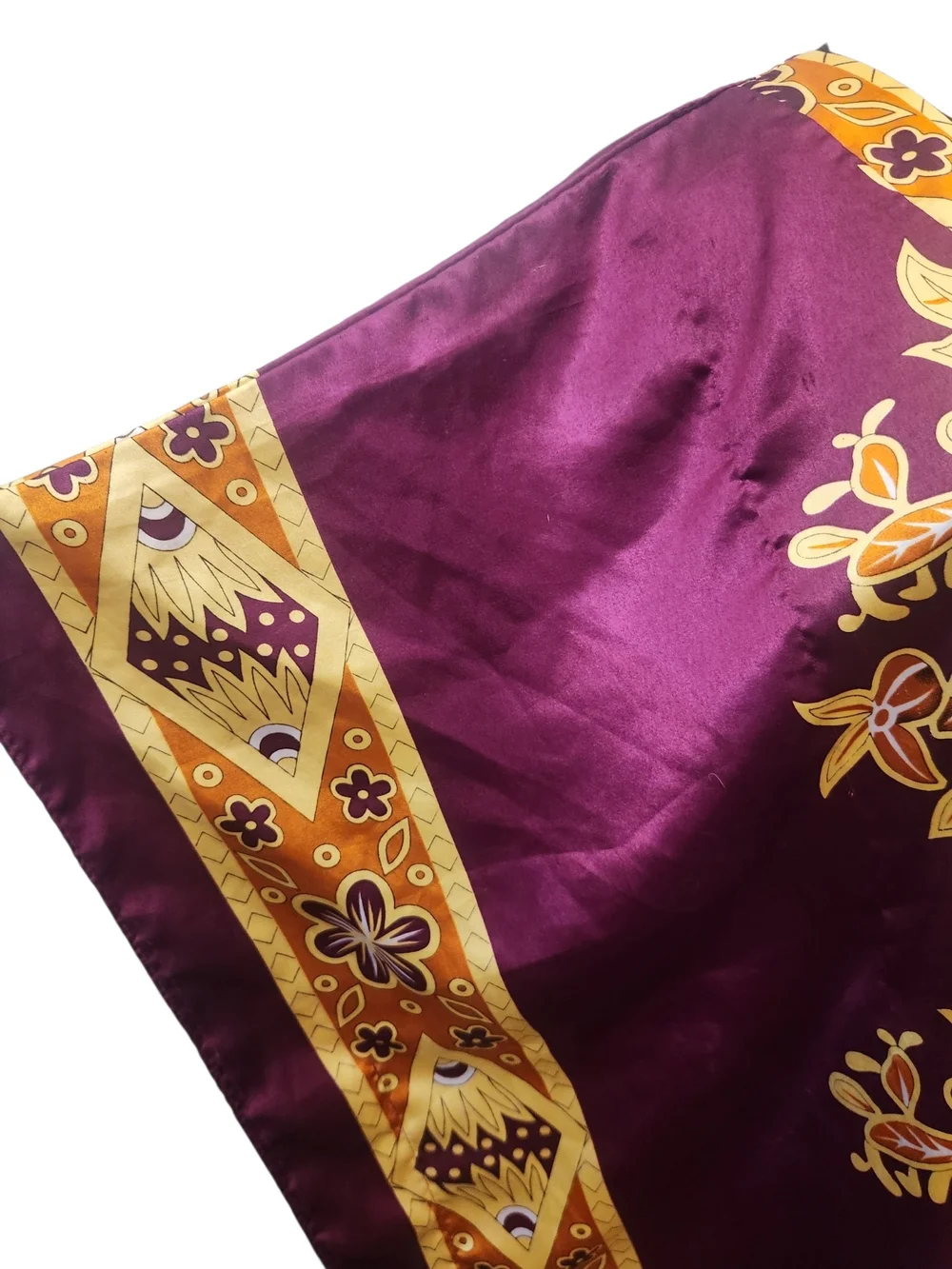 Winlar One Size Kaftan Muu Muu Purple Floral OS Long Flowy Vintage Retro 60s 70s
